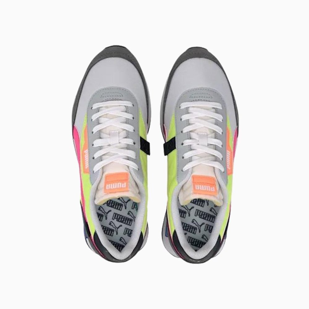 Puma Future Rider "Play On" Low Top Womens Casual Shoe White 373792-02 NEW Sz 6 - Picture 3 of 8